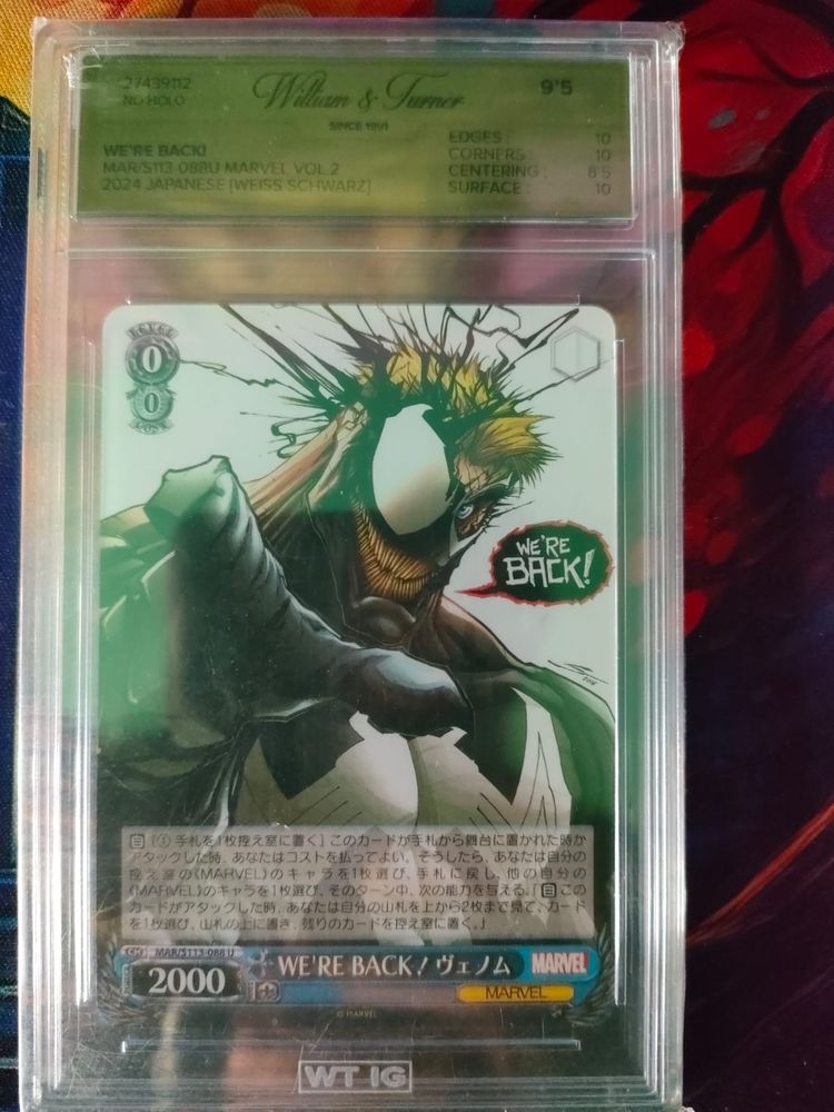 Marvel Weiss Schwarz We're Back! Gradeado 9.5